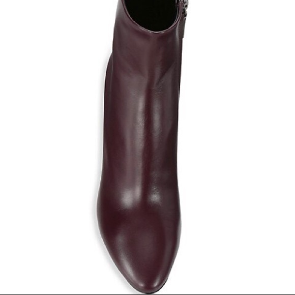 🤎💜 Saint Laurent 💜🤎 DARK VIOLET Vertigo STELLA Lou Ankle Zipper Boots sz 35! - Picture 3 of 16